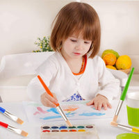 Anezus Pinceles para pintura, pinceles de pintura para niños a granel, 30 brochas de pintura grandes., Multicolores - Arteztik
