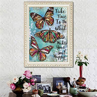 Kit de pintura de diamantes 5D para manualidades, kit de pintura con diamantes de imitación para adultos, 5D DIY Kit completo de arte con diamantes de imitación de cristal, pintura con diamante para decoración de pared del hogar, mariposa - Arteztik

