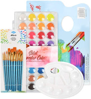 YOTINO Juego de pintura para acuarela, 36 colores, pastel de acuarela profesional sólido con paleta y almohadilla de papel para niños, adultos, principiantes, profesionales - Arteztik
