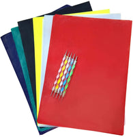 200 hojas de papel de carbono para trazado, transferencia de papel de carbono de grafito de papel de copia con 5 piezas de lápiz para repujado puntero para madera, papel, lienzo y otras superficies de arte 8.3 x 11.7 pulgadas - Arteztik
