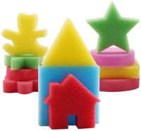LEOBRO 30 esponjas de pintura con formas de pintura para niños pequeños, esponja de aprendizaje temprano con patrón surtido para niños - Arteztik
