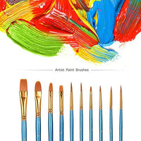 Atool 50 - Pinceles de pintura, Negro Galaxy, 50pcs - Arteztik
