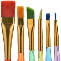Arte de niños manualidades 30 pcs esponja pinceles de pintura niños pintura principios de bricolaje aprendizaje rodillos de esponja pinceles, Art craftssponge cepillo para polvo por obangong - Arteztik
