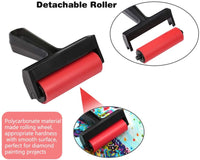 PP OPOUNT 82 piezas 5D herramientas de pintura de diamante y accesorios Kits incluyendo caja de bordado de diamante, rodillo, papel de cubierta y otras herramientas para adultos y niños - Arteztik
