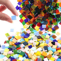 Azulejos de mosaico de vidrio con formas y colores mezclados piezas de vidrio para manualidades - Arteztik

