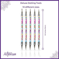 ARTENIUM Mandala Dotting Tools, Dotting Mandalas Herramientas incluidas, Mandala Painting Kit, Incluye madera Pebble, Mandala Stencil, Mandala Kit, Stone Painting Kit, Rocas para Pintura 22 Piezas - Arteztik
