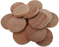 Axe Sickle madera redonda sin acabado al natural, Schima Superba, de 1 pulgadas (120 unidades/200 unidades), las posibilidades son infinitas con estas monedas de madera redondas(50 unidades) - Arteztik
