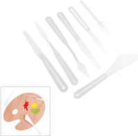 Hicello - Juego de cuchillos de paleta de plástico flexible para artistas y pintura al óleo (7 unidades) - Arteztik
