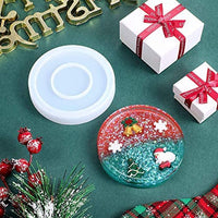 Moldes redondos para posavasos de resina, moldes de silicona para fundición de resina y resina epoxi, 3.9 in de diámetro (6 unidades) - Arteztik
