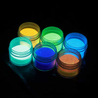 SEISSO - Polvo de pigmento oscuro con lámpara UV luminoso de noche en polvo no tóxico, seguridad 12 colores 0.7 fl oz resina epoxi colorantes pigmentos para bricolaje lima, pintura acrílica, arte de uñas, pintura, manualidades - Arteztik
