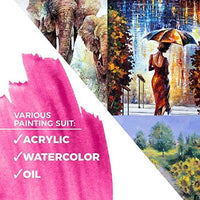 Juego de brochas de pintura Virtuoso, con detalles a mano, para acrílico, acuarela, óleo, incluye un estuche de lujo. - Arteztik
