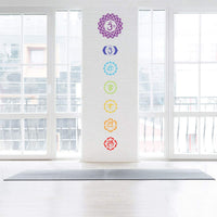 QBIX Chakra Stencil - All Chakras Stencil - Yoga, Meditation Stencil - A4 Size - Reusable Kids Friendly DIY Stencil for Painting, Baking, Crafts, Wall, Furniture - Arteztik
