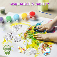 Crafts for Kids Edades 4 – 8 Gardon Juego de pintura para niñas niños – 15 piezas Kids Crafts Flor mariposa Figuras Set de pintura para niños cumpleaños fiesta de Navidad - Arteztik
