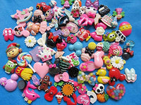 YYCRAFT lote a granel 100 piezas de resina para decoración de manualidades, álbumes de recortes, amuletos, bricolaje, lazos para el pelo, mezcla de centro - Arteztik
