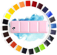 Colores Paul Rubens Artist Grado Acuarela Pasteles Sólidos de Viaje Bolsillo Set Gouache Pintura con Caja de Metal - Arteztik
