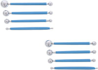 Juvale Stylus - Juego de herramientas de modelado y esculpir tartas de arcilla de doble punta (8 unidades) - Arteztik
