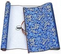 Ellkee - Papel de agua de tela mágica china reutilizable con 1 cepillo de bambú y 1 envoltorio para bolígrafos, juego de caligrafía china práctica para principiantes, escritura gruesa con desplazamiento (4 artículos) - Arteztik

