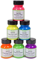 Angelus Neon Kit de iniciación de pintura acrílica, 5 unidades - Arteztik
