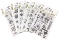 Honbay 6 hojas diferentes frases temáticas amistosas sellos transparentes para hacer tarjetas decoración y álbumes de recortes - Arteztik
