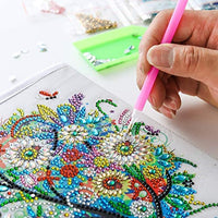5D DIY Diamond Painting Caja de almacenamiento plegable, Mosaico Hacer Taladro Forma Especial Diamante Kit de Pintura para Bolsas, Bordado Diamante Artes Artesanía Decoración del Hogar (H) - Arteztik
