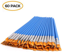 Juego de 60 pinceles de pintura de nailon para niños, de Decyool - Arteztik
