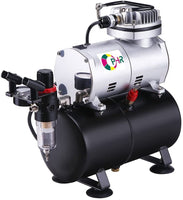 Aerógrafo compresor OPHIR 110V Pro, con tanque de aire 0.2 mm 0.3 mm 0.8 mm cepillo para polvo y juego de limpieza, para pasatiempos, aerógrafo para tatuajes, pintura sobre el cuerpo - Arteztik
