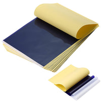25 hojas de papel de transferencia profesional para tatuajes de 8.0 x 11.0 in, tamaño de papel A4, utilizado por tatuadores para transferir tus diseños a la piel. - Arteztik
