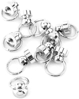 Tornillos de remache redondos con cabeza redonda, 10 piezas de remaches de latón con tornillo trasero redondo y cabezal de piel. - Arteztik
