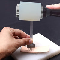 8.3" de nailon martillo, baotongle Leathercraft martillo de trinchar para estampado de coser piel de vacuno Kit de herramientas con mango de madera - Arteztik
