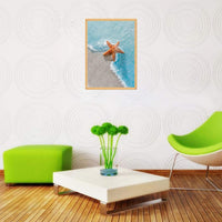 TWBB - Pintura de diamante 5D para adultos, pintura completa con diamantes para hacer tú mismo, kits de arte de diamante para adultos, estilo de pintura al óleo de playa (vida en la playa) (estrella de pescado) - Arteztik
