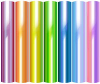 BK Holographic Opal Craft Adhesive Vinyl Sheets(12"X12"), 7 Colors Sticker Vinyl Bundle, Suitable for All Cutting Machines, Ideal for Decal, Craft Cutters, Stickers (Rainbow) - Arteztik
