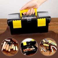 Leather Working Tools, Leather Sewing Tools Kit, Hand Leather Kit with Instructions, Toolbox, UV Stitching Groover, Waxed Thread, Tracing Wheel, and Other Beginners Leather Crafting Tools and Supplies - Arteztik
