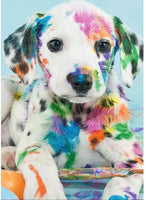 MXJSUA - Kit de pintura de diamante 5D por número, broca redonda, diamantes de imitación, arte para decoración de pared del hogar, perro dálmata, 12.0 x 16.0 in - Arteztik
