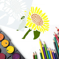 CINPIUK 8 plantillas de girasol de manzanilla margarita plantilla para pintar en madera DIY otoño Acción de Gracias decoración del hogar - Arteztik
