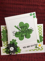 Los sellos de la vida shamrocks4us sellos transparentes para tarjetas y álbumes de recortes (4 x 6 inch hoja) por Stephanie Barnard – día de San Patricio y tréboles - Arteztik
