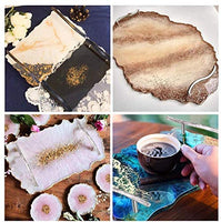 Juanya Molde de bandeja de resina de silicona, bandeja ovalada de ágata de geodo, moldes de fundición epoxi para hacer bandeja, tabla de servir y soporte de accesorios, decoración del hogar (molde de bandeja) - Arteztik
