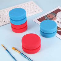 Uspeedy- 6 esponjas de pintura, aplicador de pintura, esponjas redondas para manualidades, acuarela, esponjas para arte artesanal, arcilla, limpieza de cerámica, pared - Arteztik
