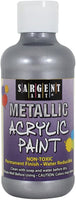 Sargent Art 25-2382 Pintura acrílica metálica, 8 onzas, color plateado - Arteztik
