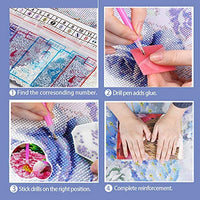 Un BAILIHUA 5D DIY Diamond Painting Animal, 5D Diamond Painting Elephant, Diamond Painting Kits para adultos y niños, Diamond Embroidery Arts Craft Canvas Supply for Home Wall Decor (12 x 16 pulgadas) - Arteztik
