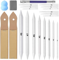 Koogel 22 herramientas de sombreado para dibujar, herramientas de dibujo para estudiantes, artistas, dibujos, mezclas, broches para estudiantes, artistas, herramientas de dibujo de carbón vegetal - Arteztik
