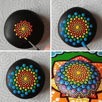 Xergur Mandala - Juego de herramientas para puntear, 20 unidades, plantilla de mandala, plantilla de mandala, lápiz capacitivo y bandeja de pintura, juego de herramientas para dibujar, papel de transferencia, arcilla para manualidades - Arteztik
