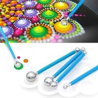 YouthBro juego de 47 herramientas de punteado de mandala, plantillas de puntos, kits de pintura para bricolaje, pintura de piedras, dibujo, dibujo, dibujo, bolsa de almacenamiento con cremallera, bolígrafo de bola, pinceles, lienzo, bandeja - Arteztik
