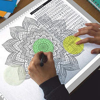 Caja tiralíneas portátil, muy fina, luz led, cable de alimentación USB, brillo ajustable, caja para artistas, de dibujo, bocetos, diseño de animaciones, visor de rayos - Arteztik
