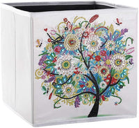 5D DIY Diamond Painting Caja de almacenamiento plegable, Mosaico Hacer Taladro Forma Especial Diamante Kit de Pintura para Bolsas, Bordado Diamante Artes Artesanía Decoración del Hogar (H) - Arteztik
