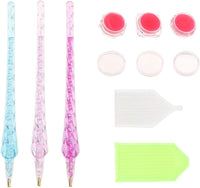 Kit de herramientas y accesorios de pintura de diamantes 5D con bandejas de bolígrafo bordadas de diamante y arcilla de pegamento de diamante para adultos y niños, manualidades de bricolaje - Arteztik
