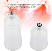 TOPINCN - Pistola de pintura de plástico para aerógrafo, vaso de aerógrafo, accesorios para regadero, spray, pintura, vaso roscado, 2 piezas/juego - Arteztik
