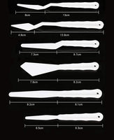 WenQin Juego de cuchillos de plástico para pintura al óleo, pinturas de mezcla, mezcla acrílica y más - Arteztik
