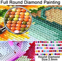 Kit completo de pintura de diamantes 5D redondos por números, doble loro con diamantes de imitación bordados, punto de cruz, suministros de manualidades para decoración de pared en el hogar, oficina, 12 x 16 pulgadas - Arteztik
