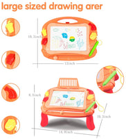 AHCo. Mesa de dibujo magnética para niños pequeños con soporte, almohadilla de aprendizaje educativa para niños de 3 años - Arteztik
