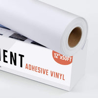 YRYM HT - Rollo de vinilo adhesivo permanente - Rollos de vinilo adhesivo permanente - Hojas de vinilo blanco de 100.1 x 4.9 ft para cortadores de Cricut, Silueta y Cameo - Arteztik
